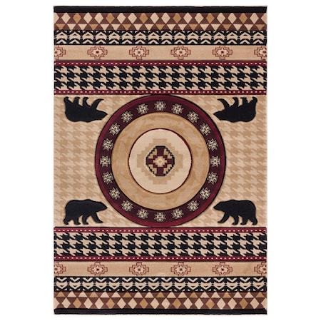 United Weavers Of America Cottage Haven Beige Area Rectangle Rug, 2 ft. 7 in. x 4 ft. 2 in. 2055 41626 35C